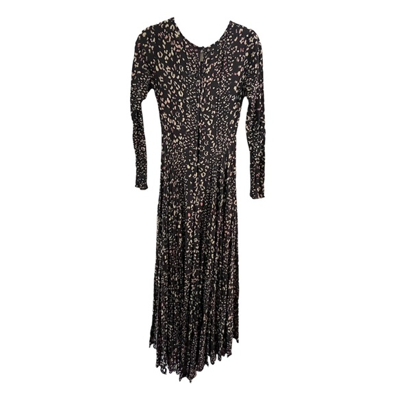 Free People First Kiss Maxi Dress Black Leopard Animal
Print Flowy Long Boho XS - Picture 5 of 8